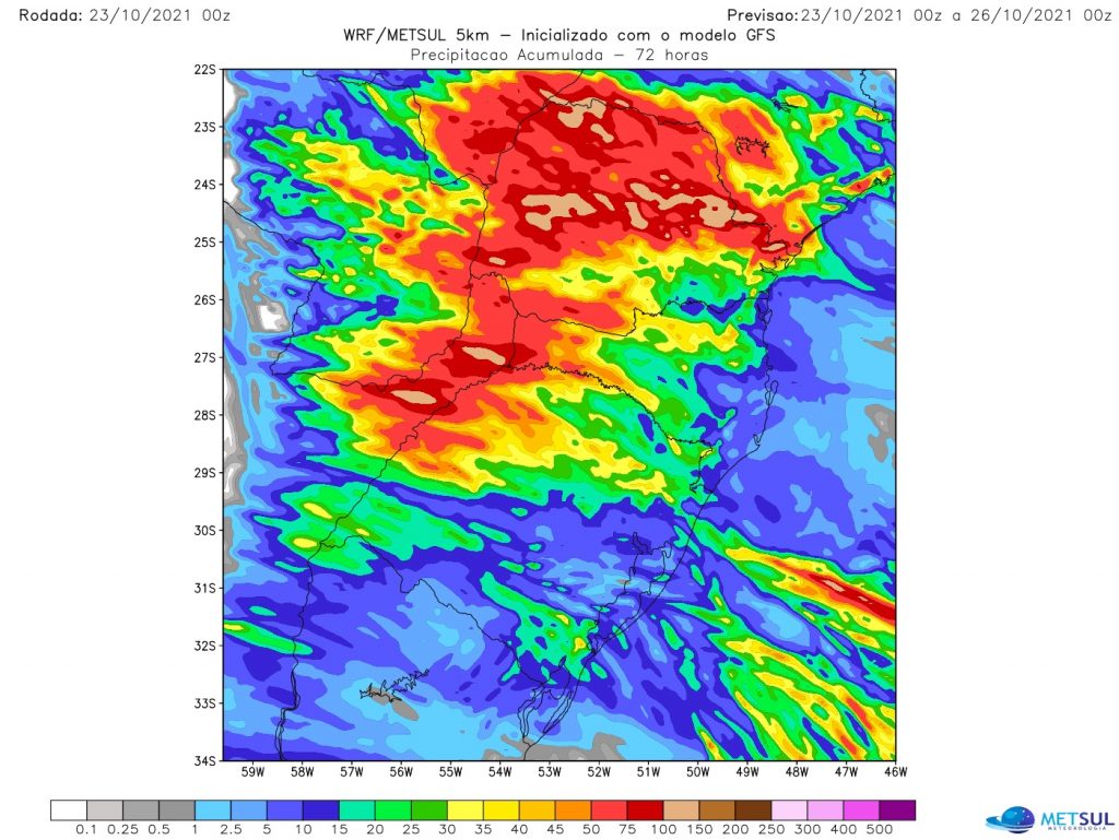 Veja a última previsão de chuva para hoje e amanhã MetSul Meteorologia