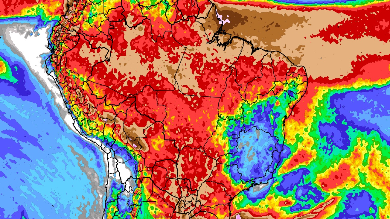 Previsão do tempo tendência de chuva para dez dias