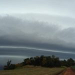 Nuvens de temporal em Porto Mauá