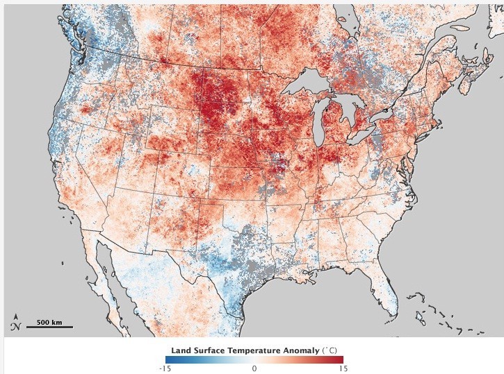 Calor extremo na América do Norte versus o março gaúcho