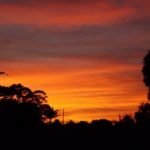 Lindas imagens no céu em dia de tempo severo no Estado