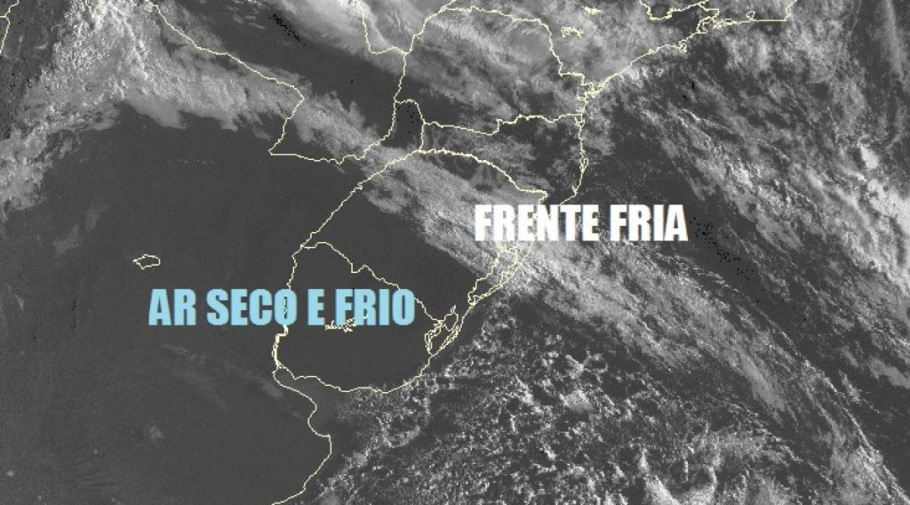 Forte massa de ar frio derruba a temperatura no Estado