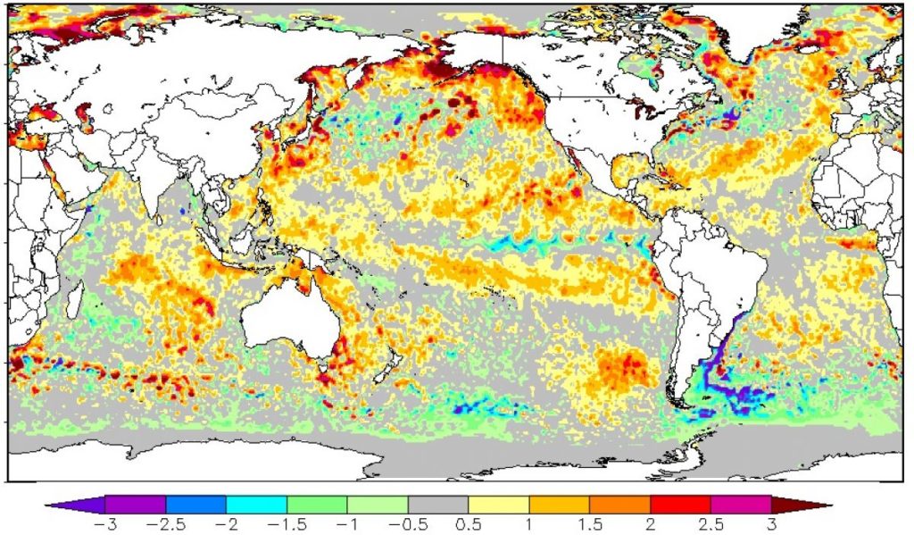 Começo de inverno sem menino ou menina no Pacífico Equatorial