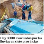 Instabilidade que faz estragos na Argentina avança para o Estado