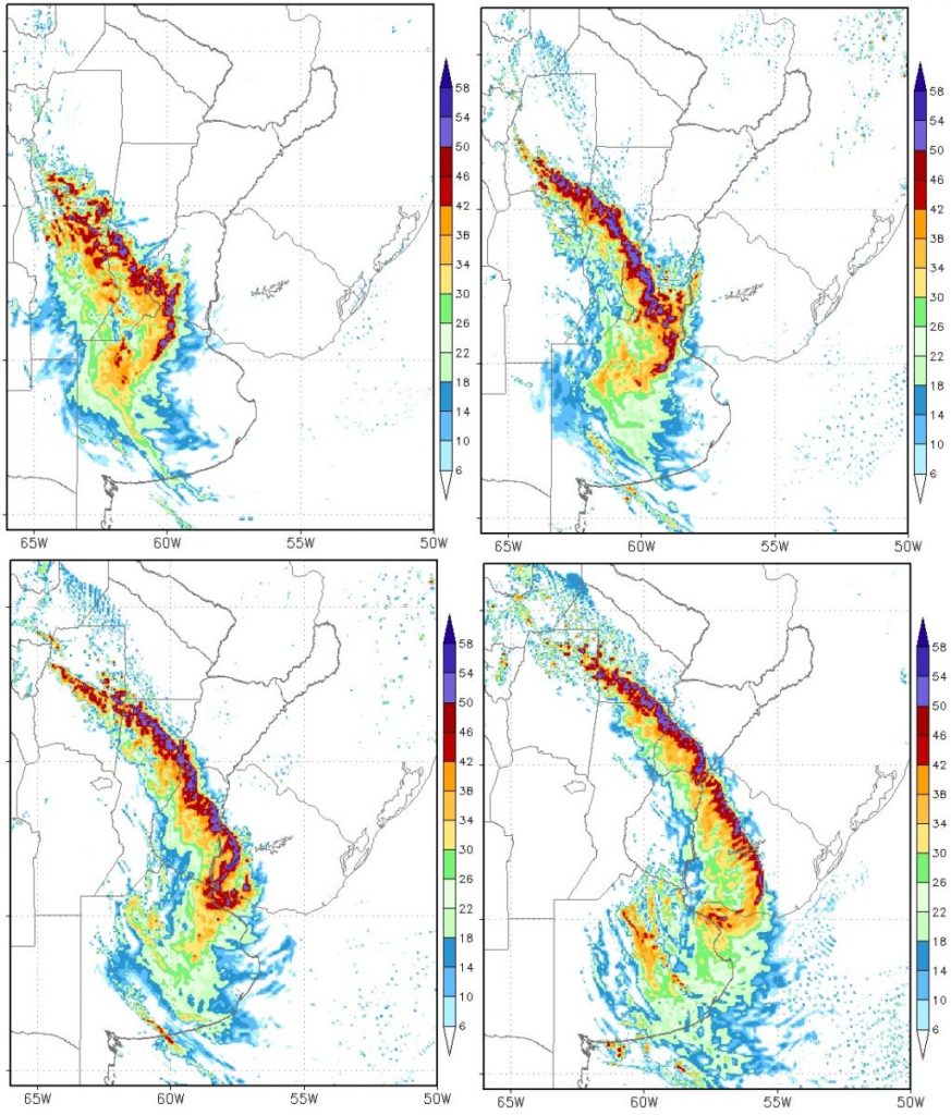Forte instabilidade entre a Argentina, Uruguai e Rio Grande do Sul