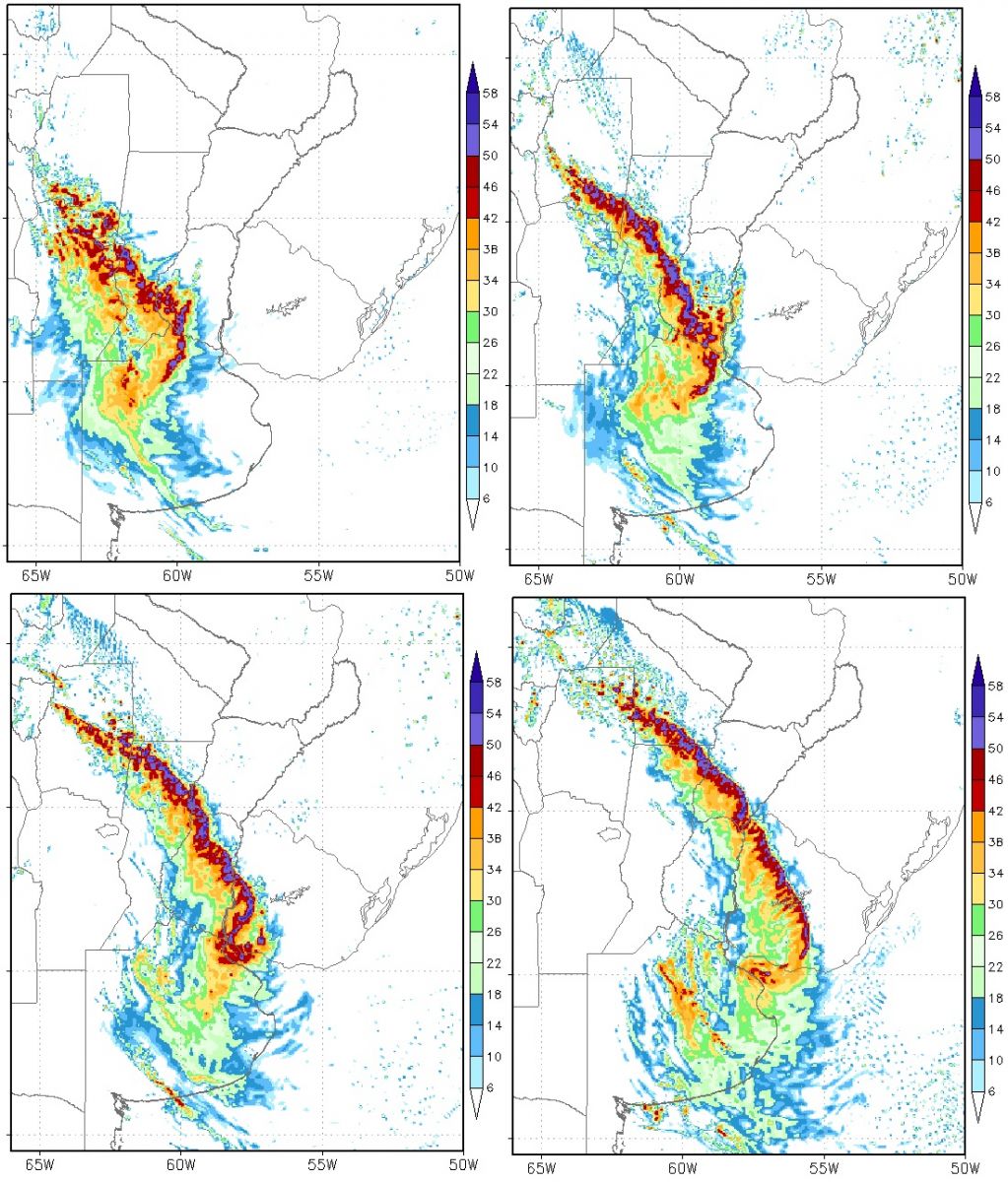 Forte instabilidade entre a Argentina, Uruguai e Rio Grande do Sul