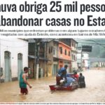 Excesso de água mata no Sudeste e falta de chuva preoocupa no Sul