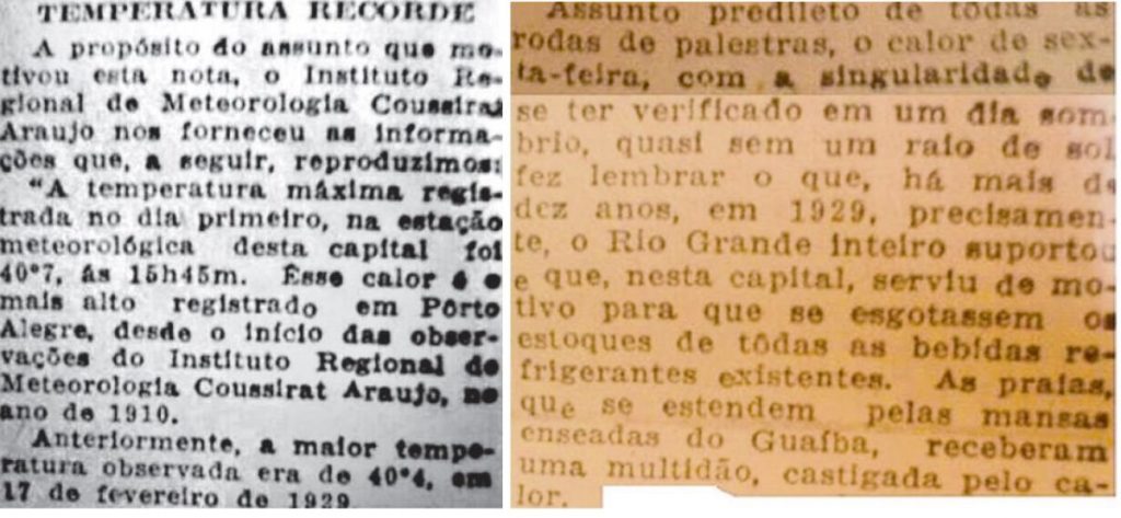 Porto Alegre tem segundo dia mais quente da sua história climática