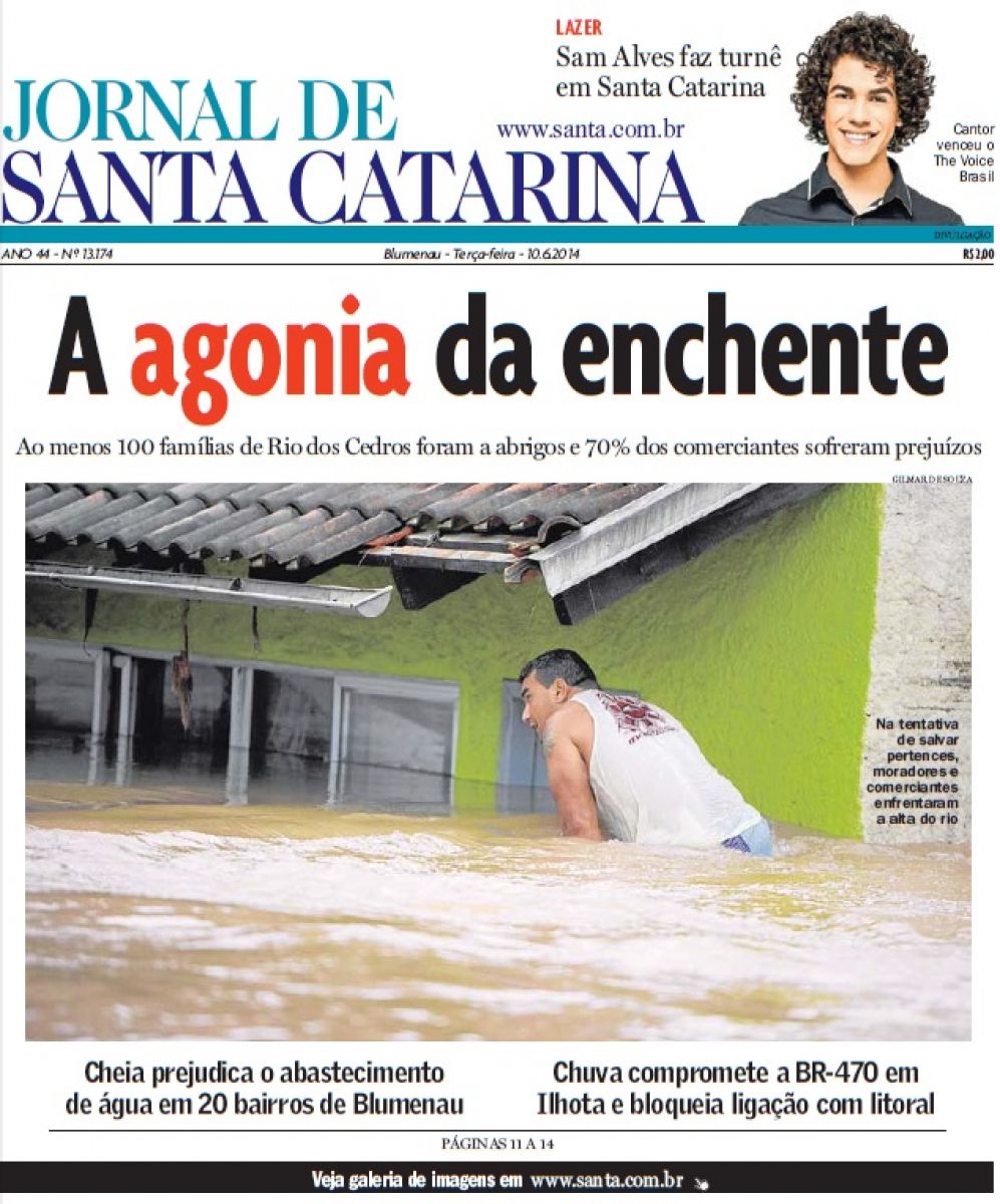 Saldo de mortos pela chuva extrema no Sul do Brasil sobe para 10