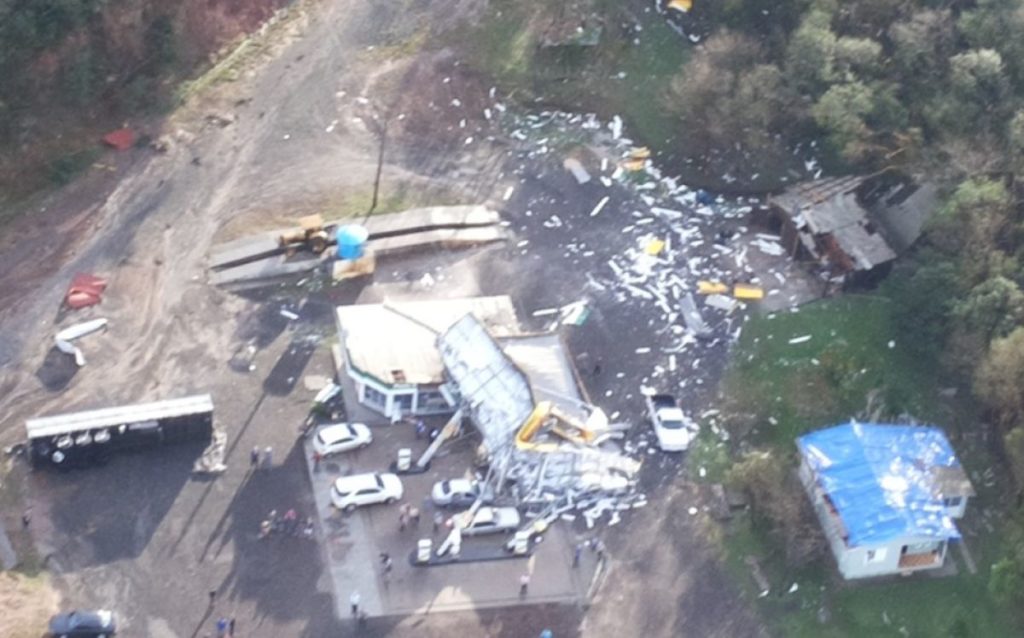 Análise da MetSul indica que tornado atingiu cidade de Ibarama