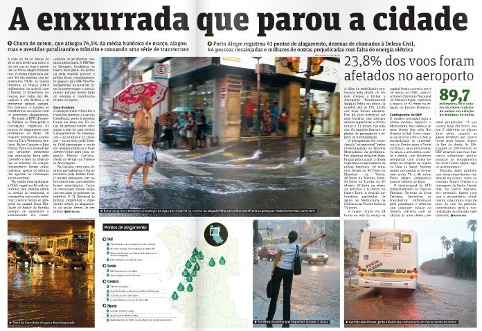 Chuva histórica mergulha Porto Alegre no caos