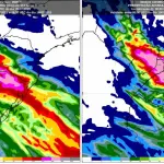Advertência por chuva extrema e tempo severo no Sul do Brasil