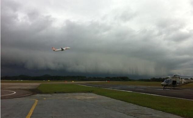 Nuvem de tormenta em Florianópolis