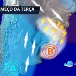 Frente traz temporais nas próximas horas antes do vento do ciclone