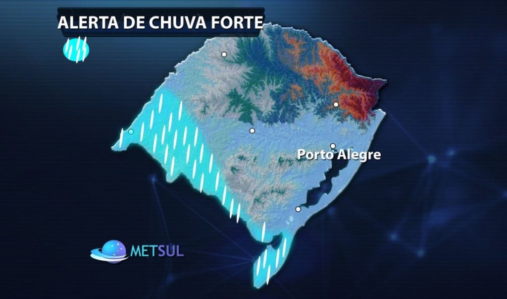 Primeiro episódio de chuva forte do inverno atingirá o Oeste