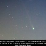 Cometa ISON (C/2012 S1) fotografado no céu do Rio Grande do Sul
