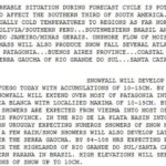 NOAA fala em frio extraordinário e grande nevada no Sul do Brasil