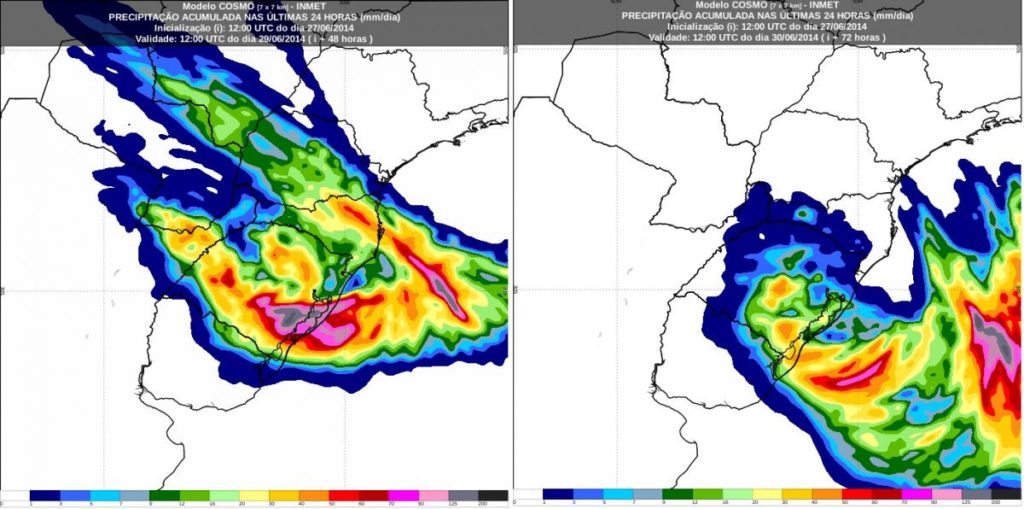Alerta – Ciclone reforça instabilidade com muita chuva e vento forte