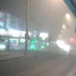 Forte inversão térmica traz nevoeiro e nuvens baixas persistentes