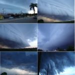 Tornado e cheias no Uruguai enquanto gaúchos têm forno e temporais