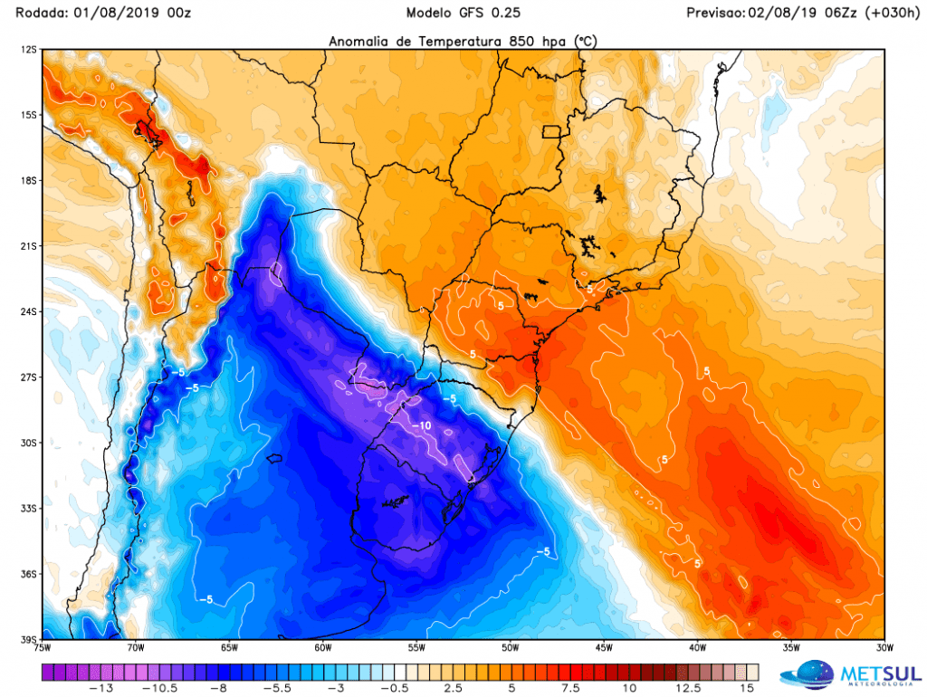 **ALERTA** Radical mudança do tempo trará frio polar para o Sul