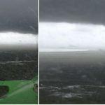 Piloto agrícola registra nuvem funil no Sul do Estado