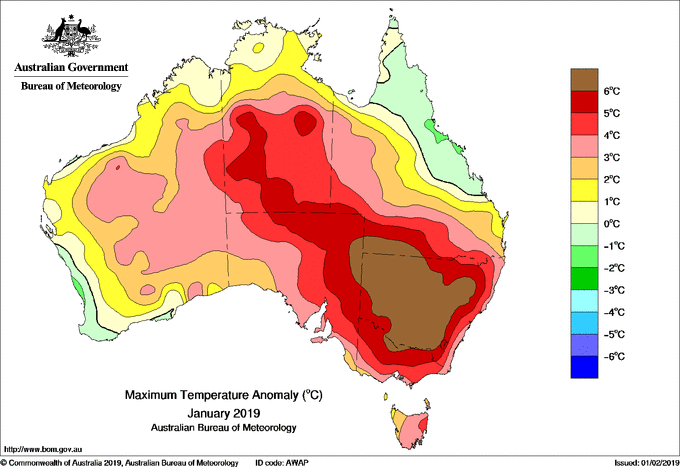 Austrália vê recordes destroçados no seu mês mais quente da história