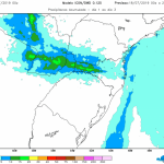 Chuva atinge pontos do RS, SC e PR entre hoje e amanhã