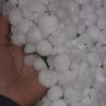 Instabilidade que ingressa no Estado trouxe granizo no Prata