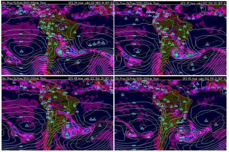 Ciclone traz cenário muito perigoso para Uruguai e Rio Grande do Sul