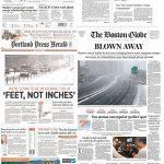 Nevasca nos Estados Unidos – Capas dos jornais deste sábado