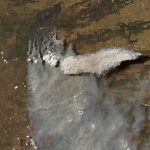 Fumaça de incêndios no pampa argentino alcança o Uruguai e o Sul do Brasil