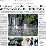 Capas dos jornais de hoje de Buenos Aires