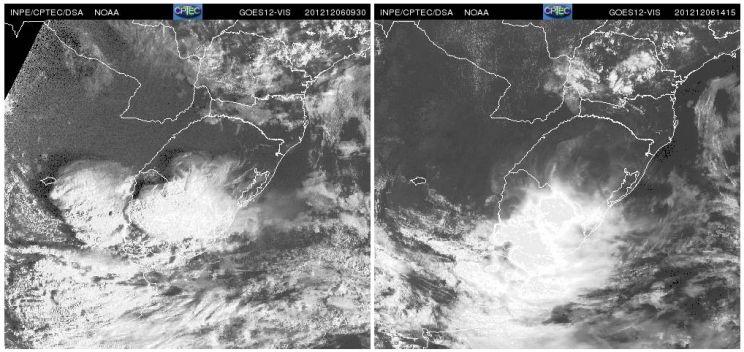 Risco de tempo muito severo na Argentina, Uruguai e Sul do Brasil