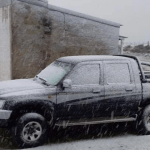 Uruguai teve flocos de neve e Sul gaúcho neve granular