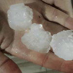 Frente quente traz granizo em diversas cidades gaúchas