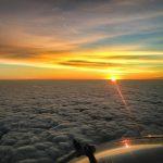 Amanhecer a 10 mil metros de altitude