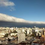 Vento forte marcou o domingo