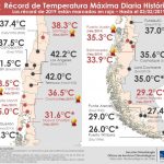 Incêndios florestais com calor recorde no Chile e Patagônia