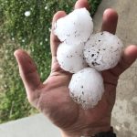 Chuva e granizo no Sul do Brasil