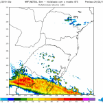 Frente fria trará chuva forte para parte do Rio Grande do Sul
