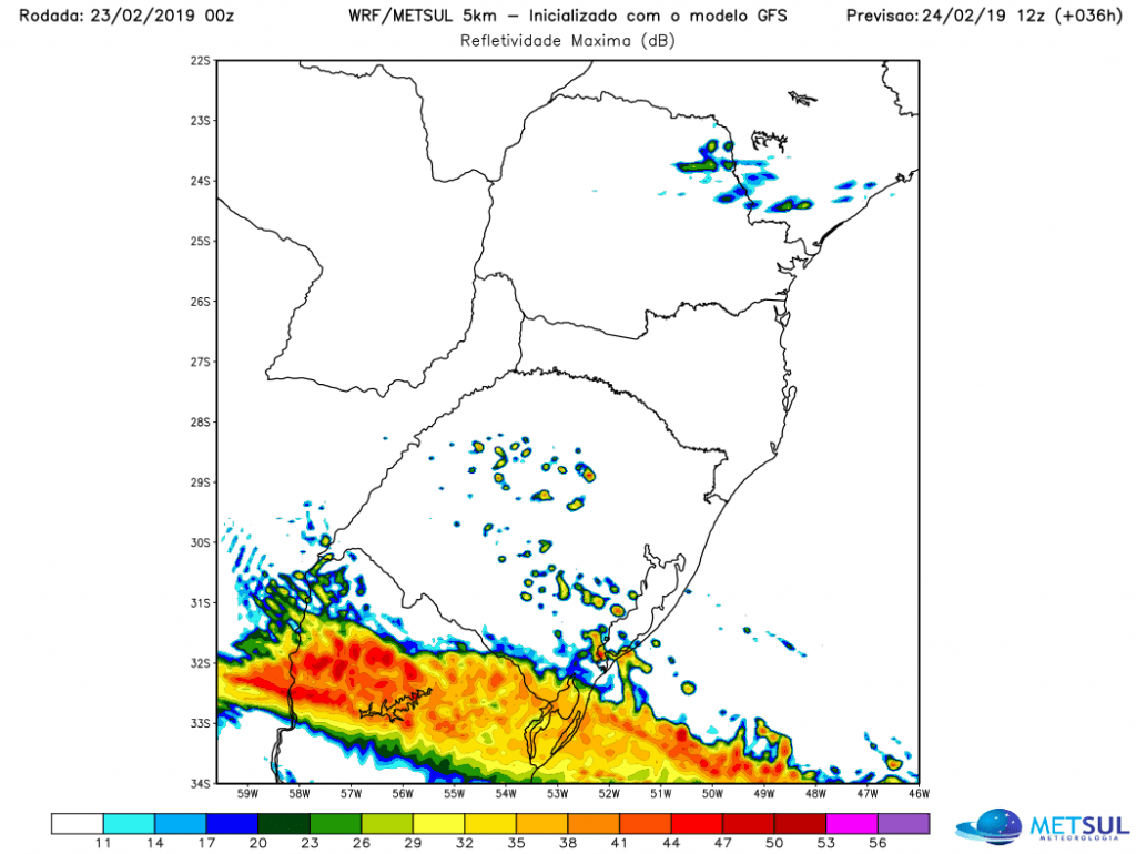 Frente fria trará chuva forte para parte do Rio Grande do Sul