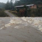 Arroios transbordam com até 200 mm no interior gaúcho