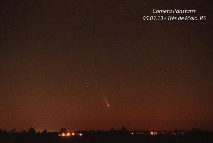 Novas imagens dos cometas Lemmon e Pan-STARRS no Estado