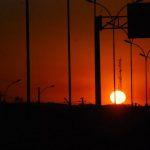 Ar seco e céu limpo garantem lindo entardecer na Tabaí-Canoas