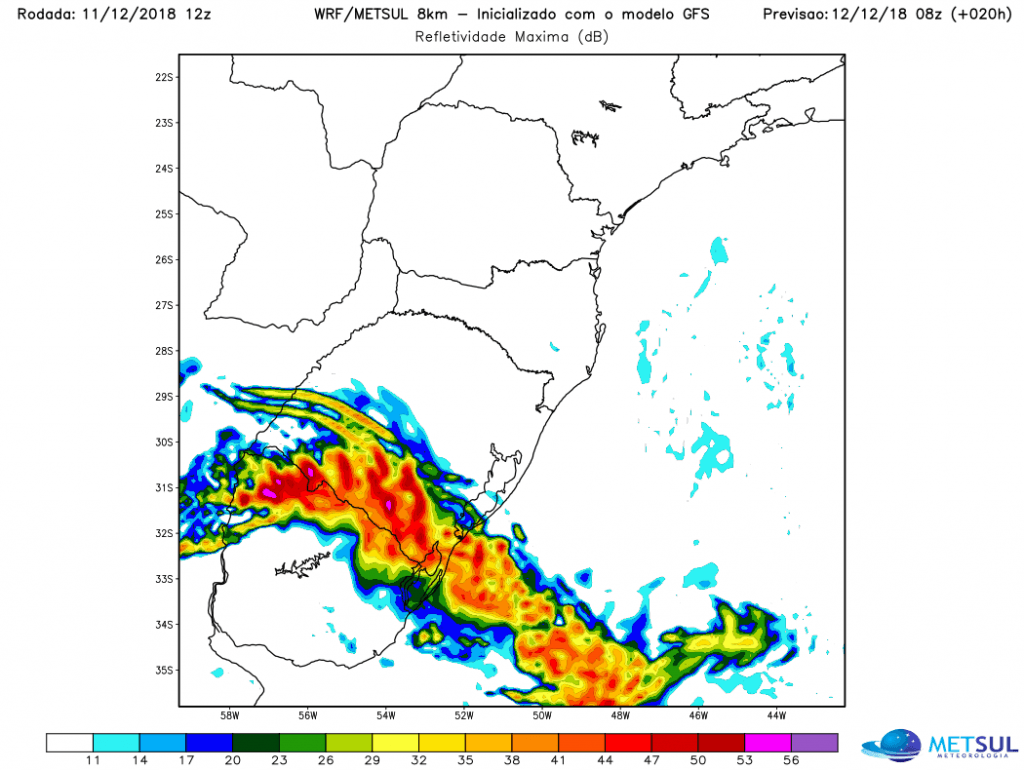 ***ALERTA*** Risco de tempo severo no Rio Grande do Sul