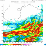 Volumes altos de chuva no Sudeste do Brasil