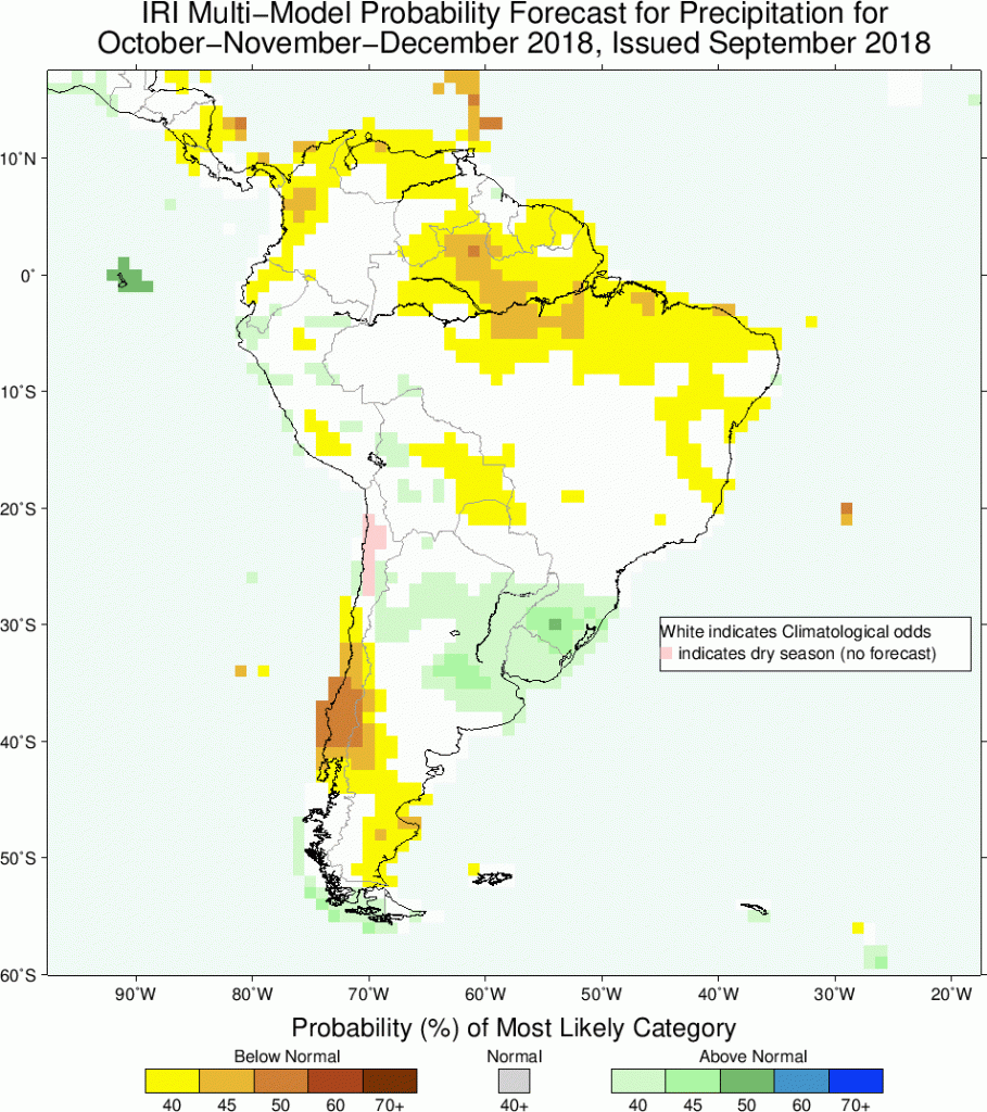 Falta ou excesso de chuva nos próximos meses?
