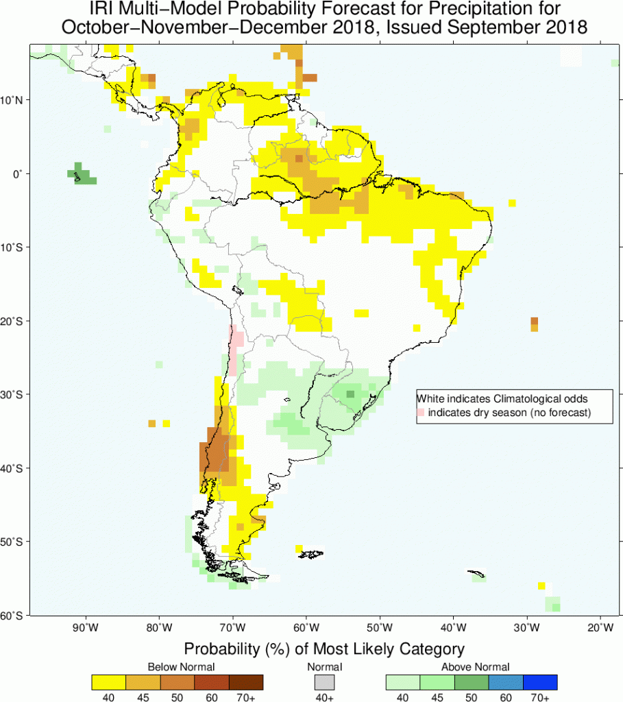 Falta ou excesso de chuva nos próximos meses?