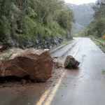 Muita chuva e risco de deslizamentos na Serra